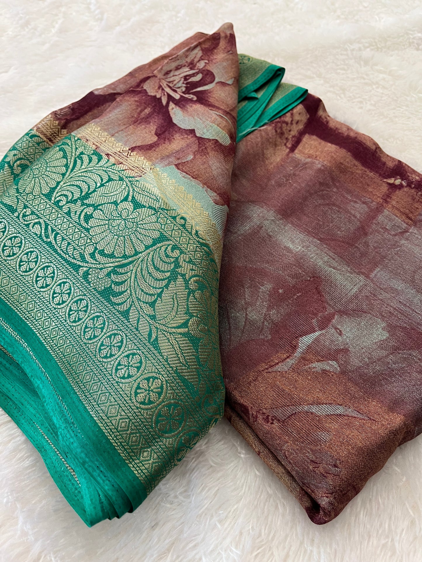 Printed Tussar Fancy
