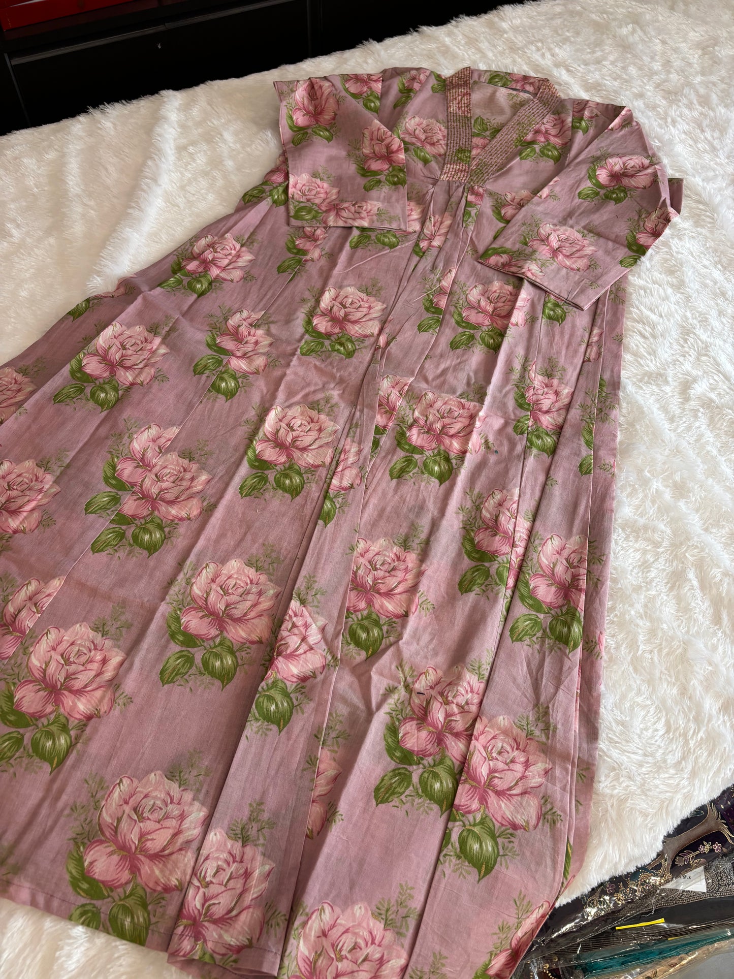 Floral Anarkali Kurti With Plaazo