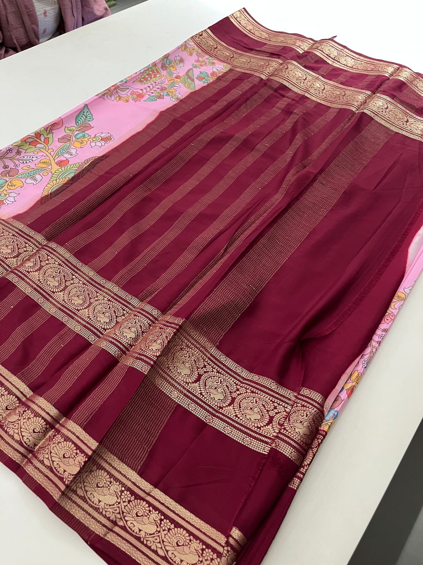 Ju10 Printed Semi Mysore Silk