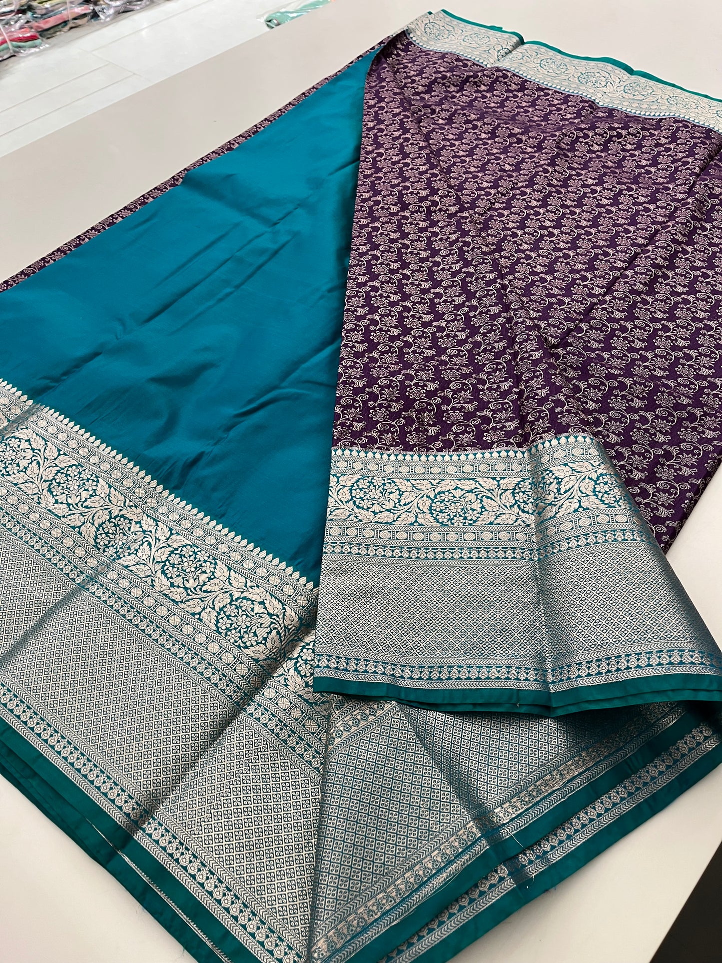 Semi Kanjeevaram Tissue Silk Saree