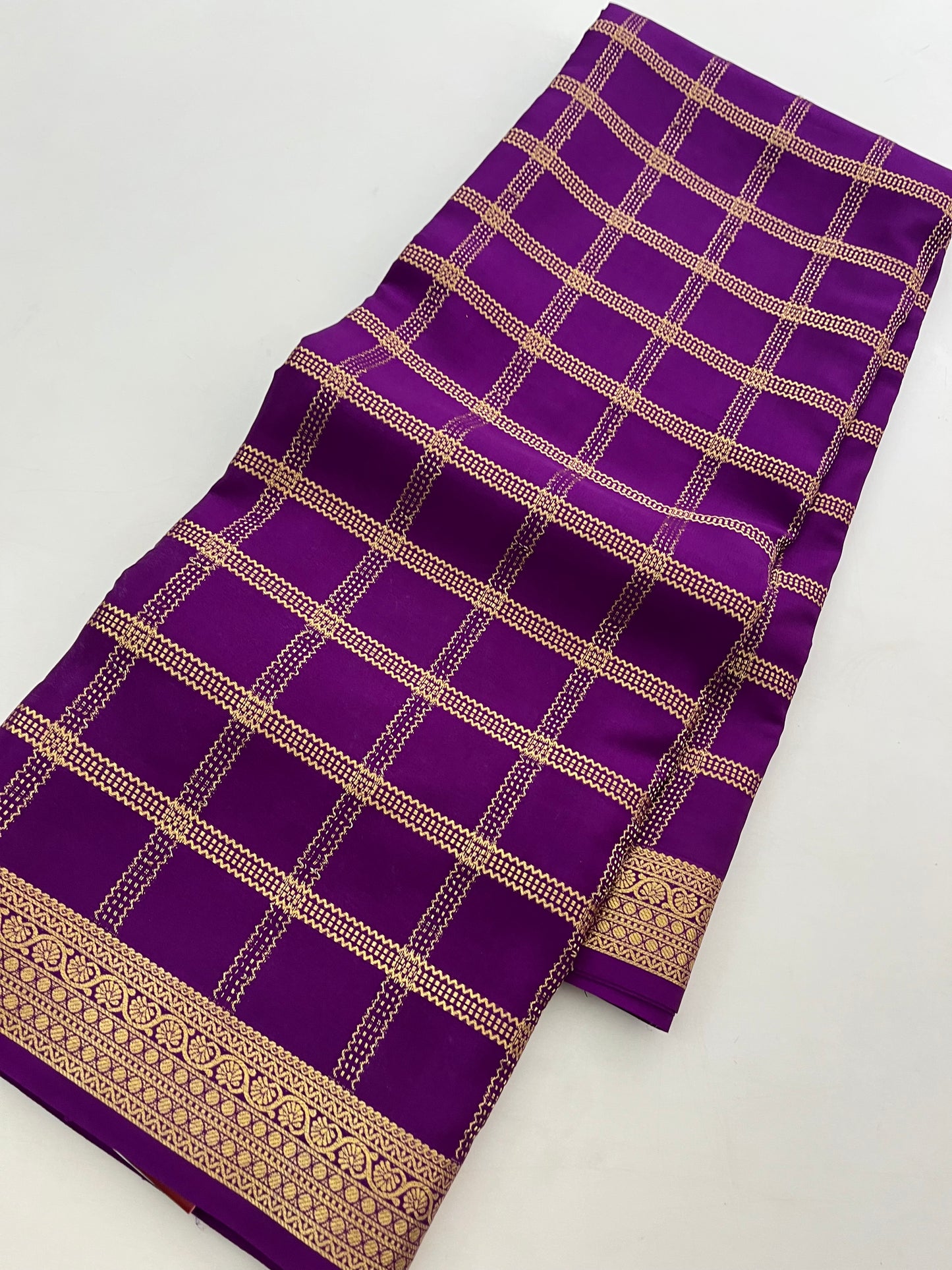 Pure Crepe Mysore Silk Saree