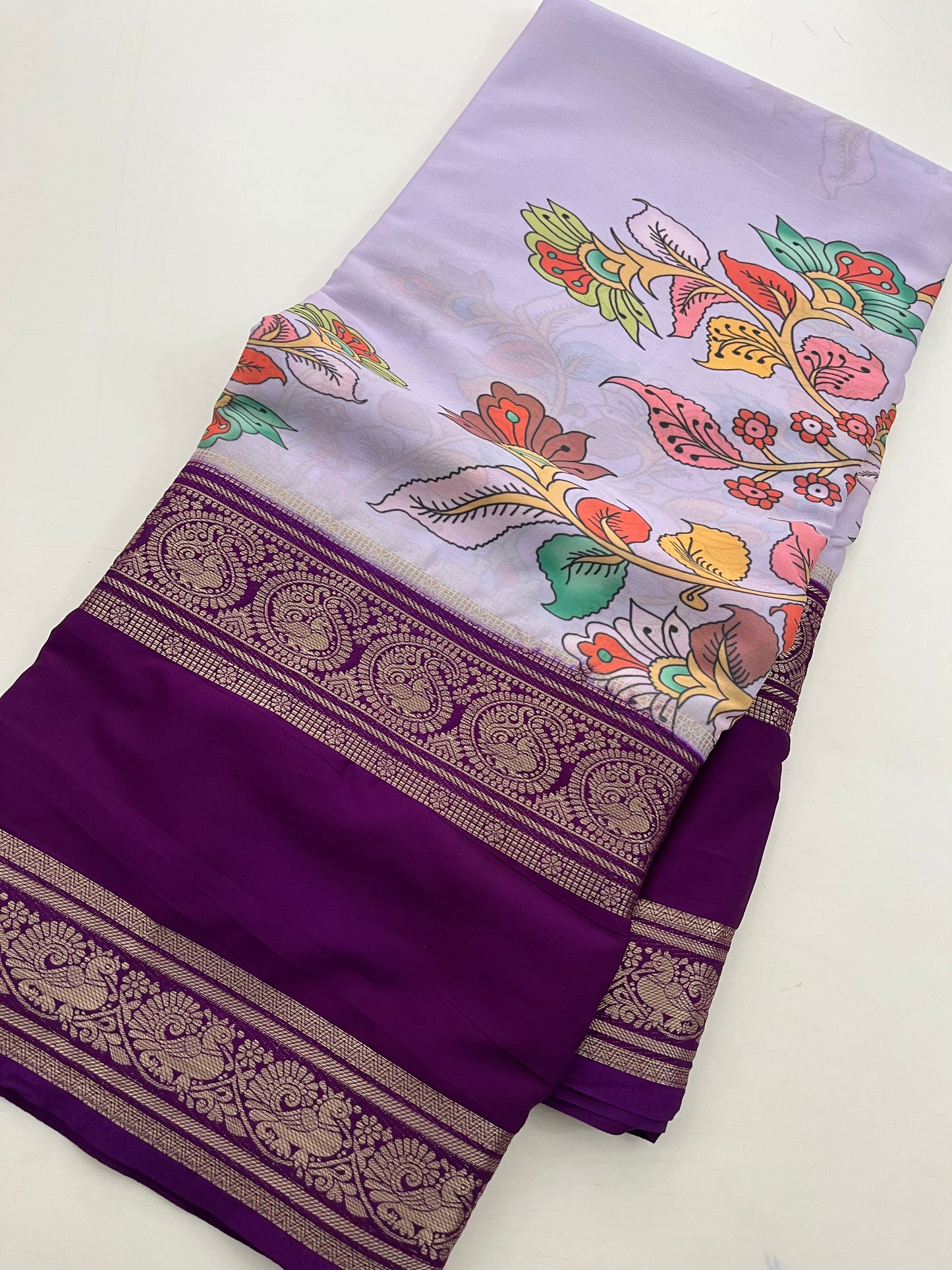 Ju10 Printed Semi Mysore Silk