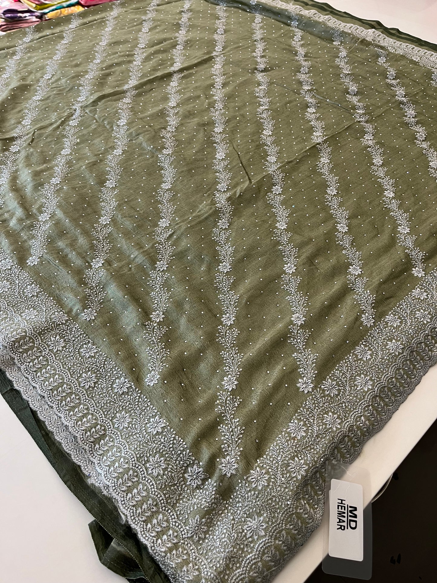 Tussar Work fancy saree-1016