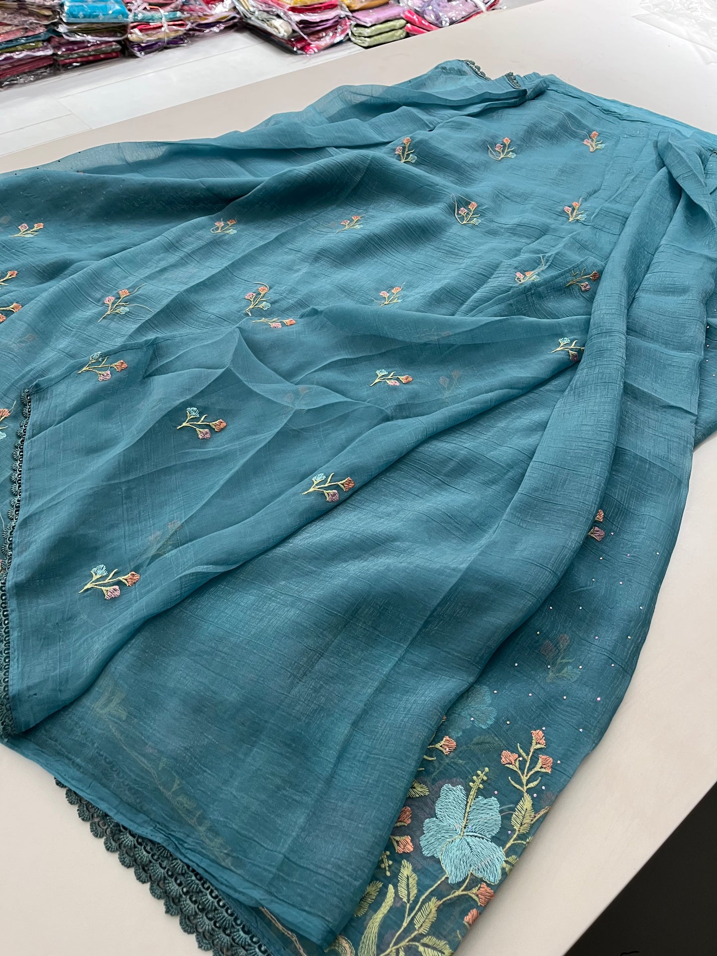 Ju9 Soft Organza Embroidery