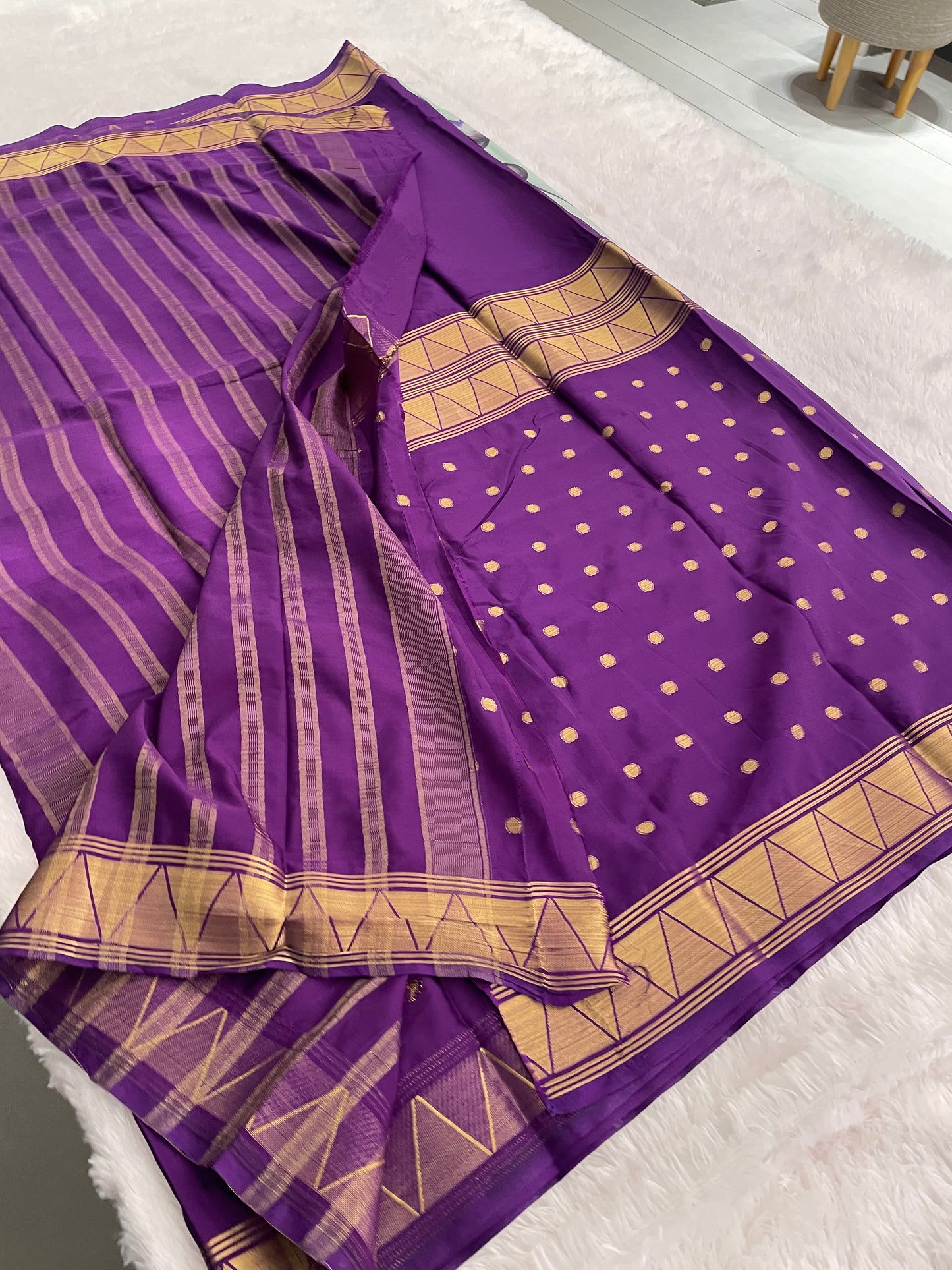 Printed crape silk