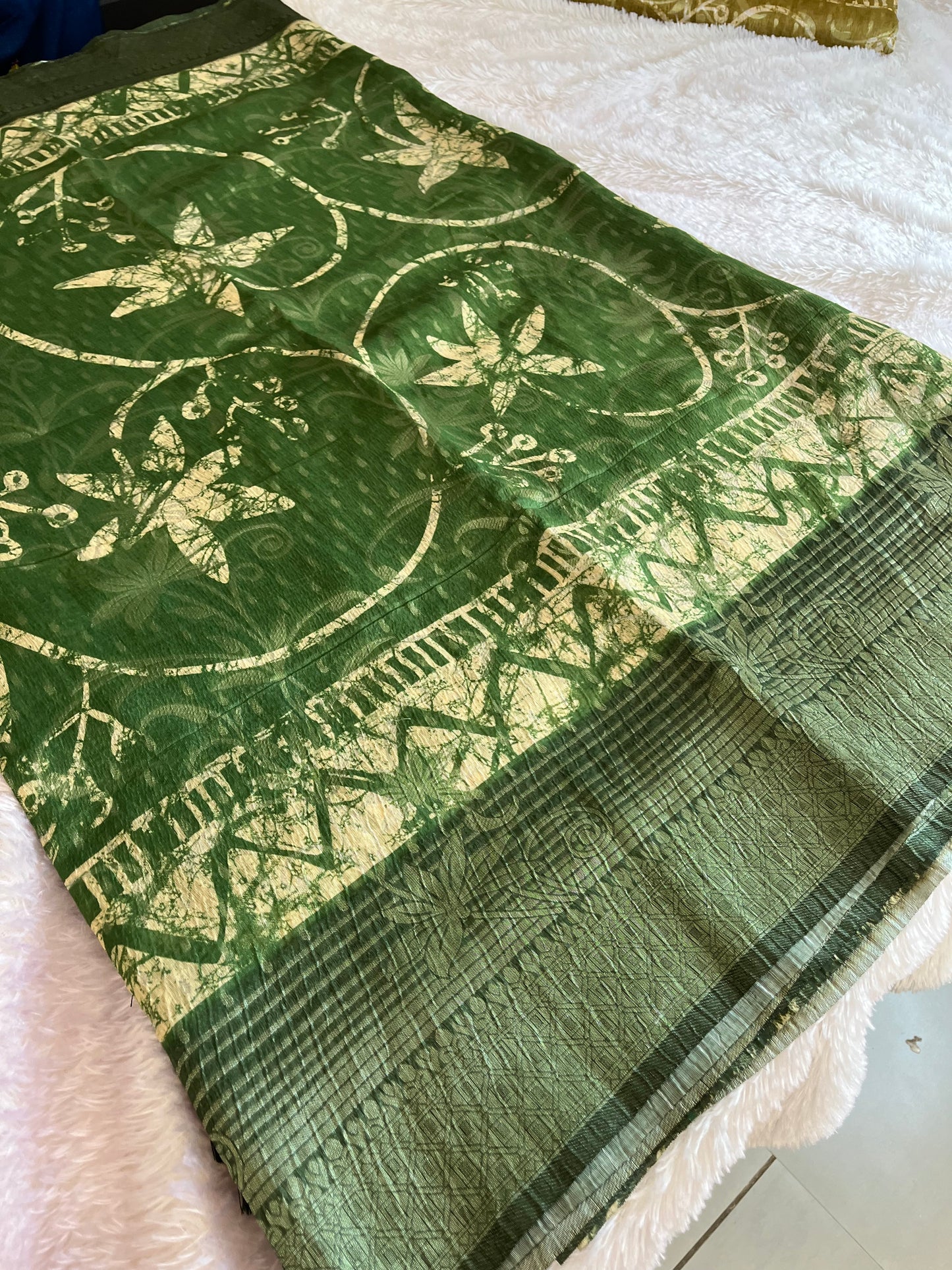 Printed Tussar Fancy