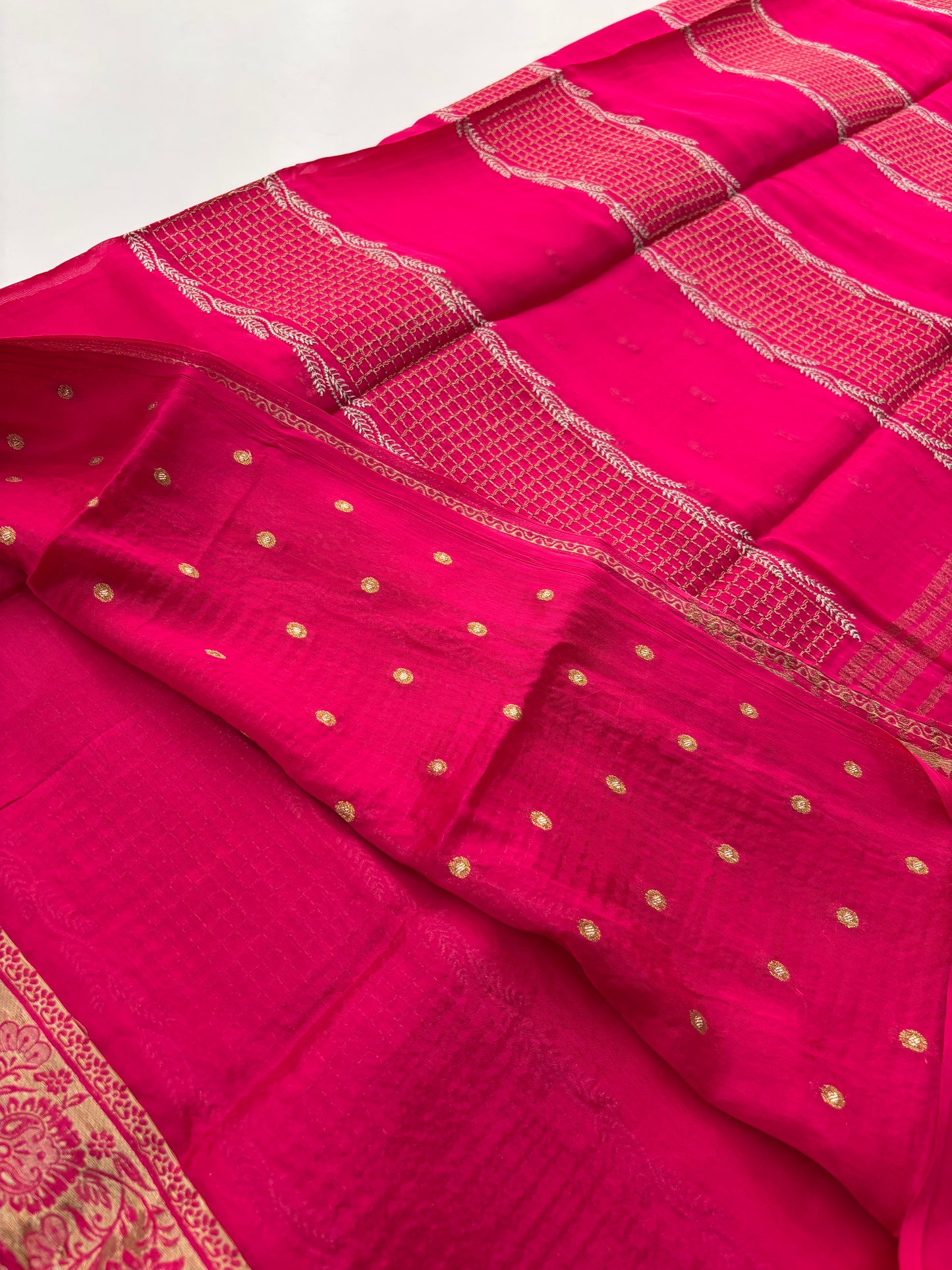 Designer soft Chinnon full embroidery