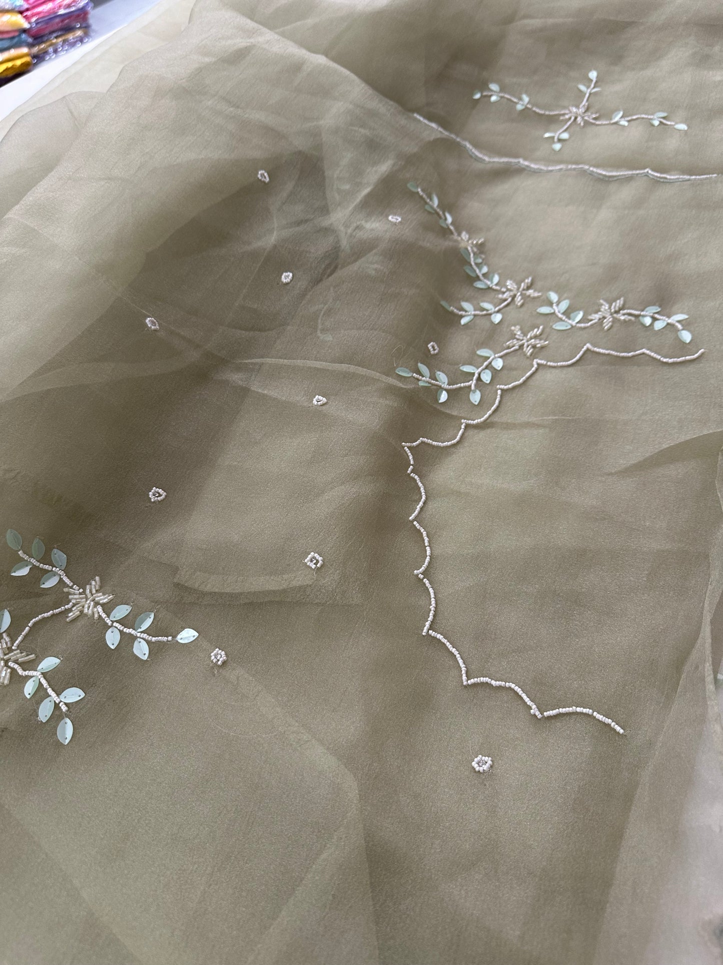 Organza Work Fancy Appliqué Work-M24