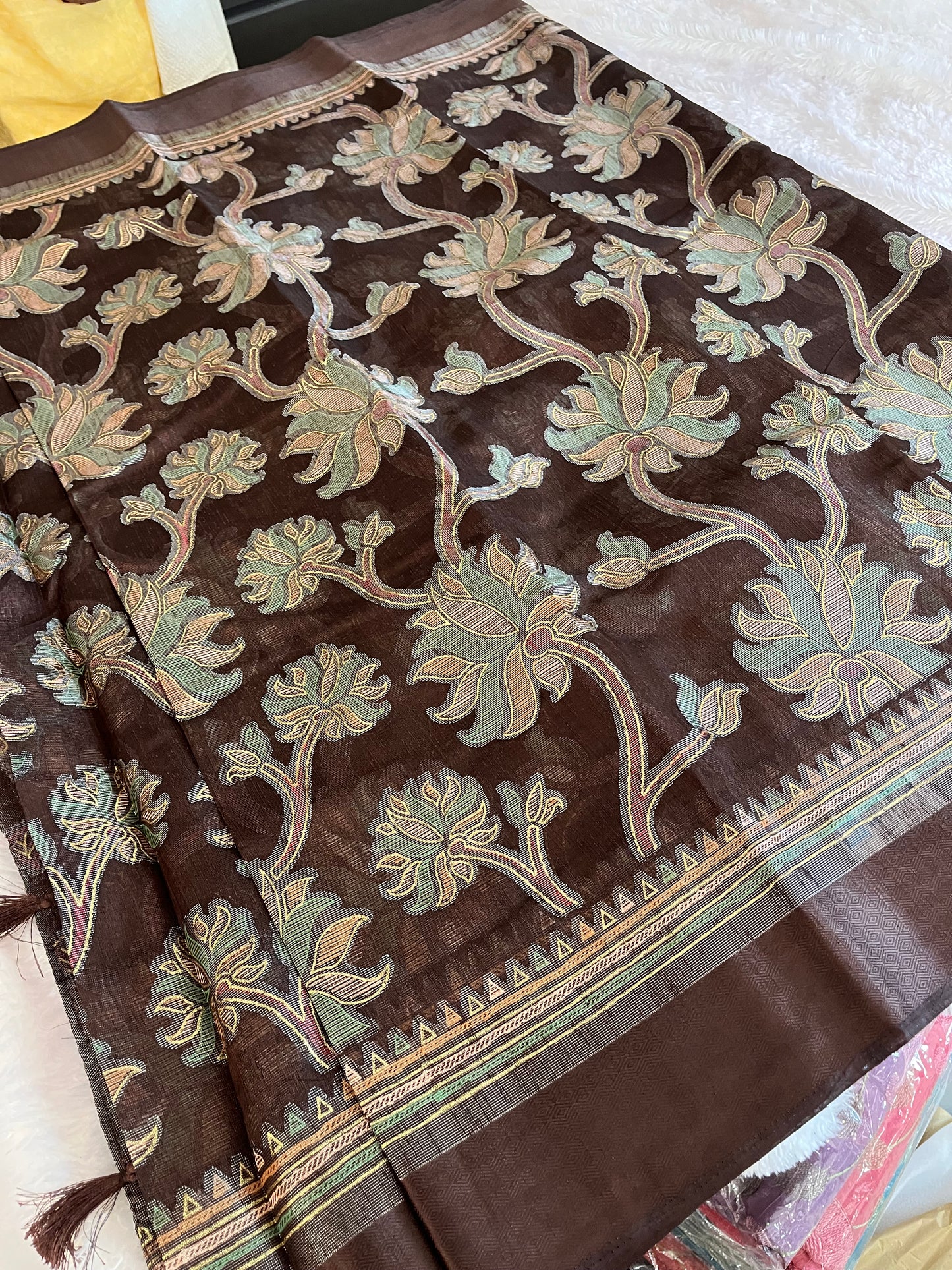 Linen chiffon