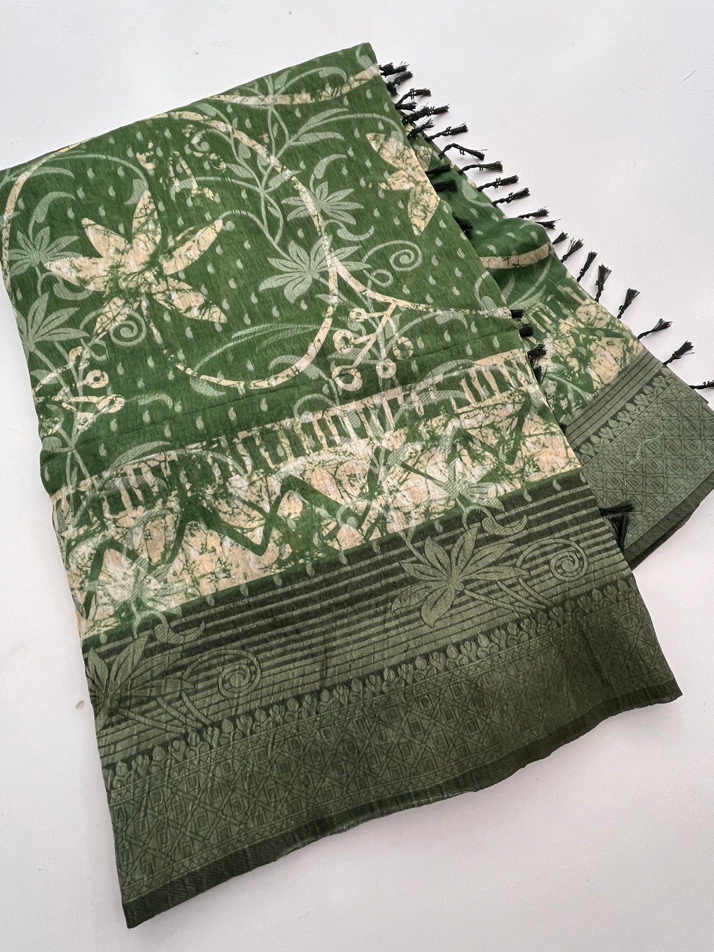 Printed Tussar Fancy