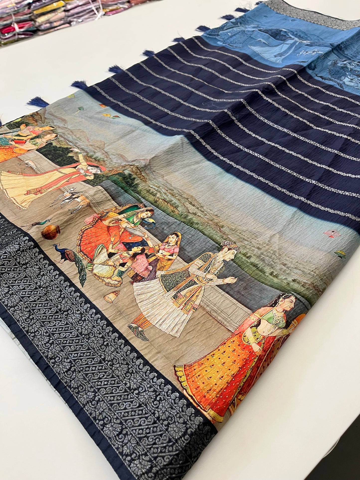 Crush Tussar Designer