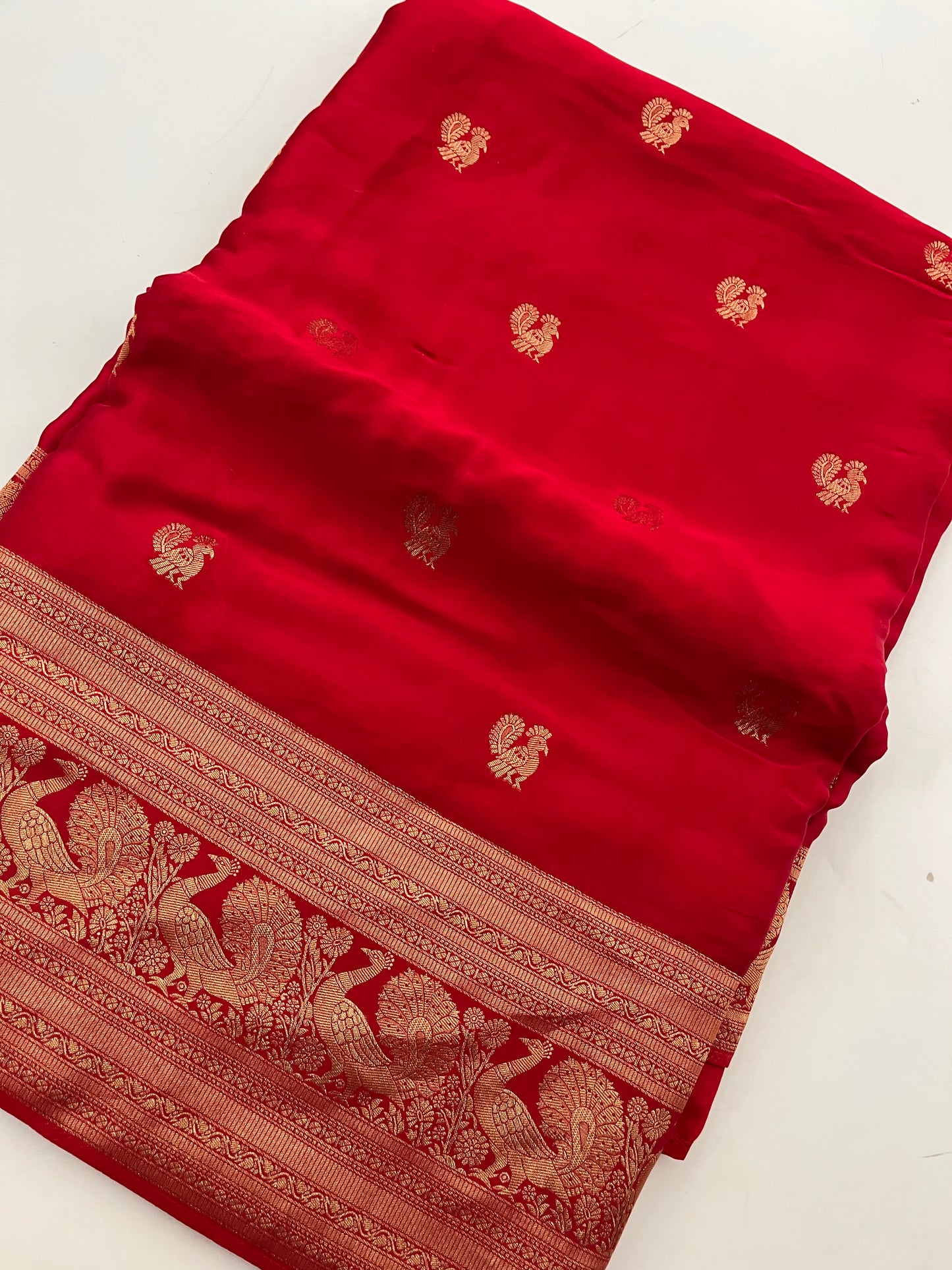 Ju4 Pure Satin Crepe Silk