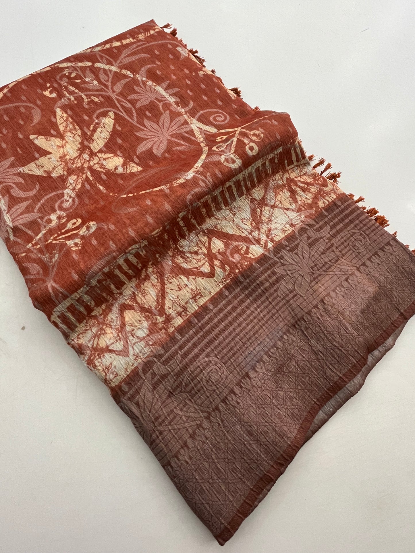 Printed Tussar Fancy