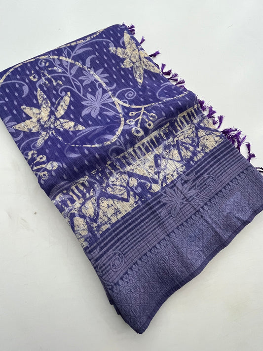 Printed Tussar Fancy