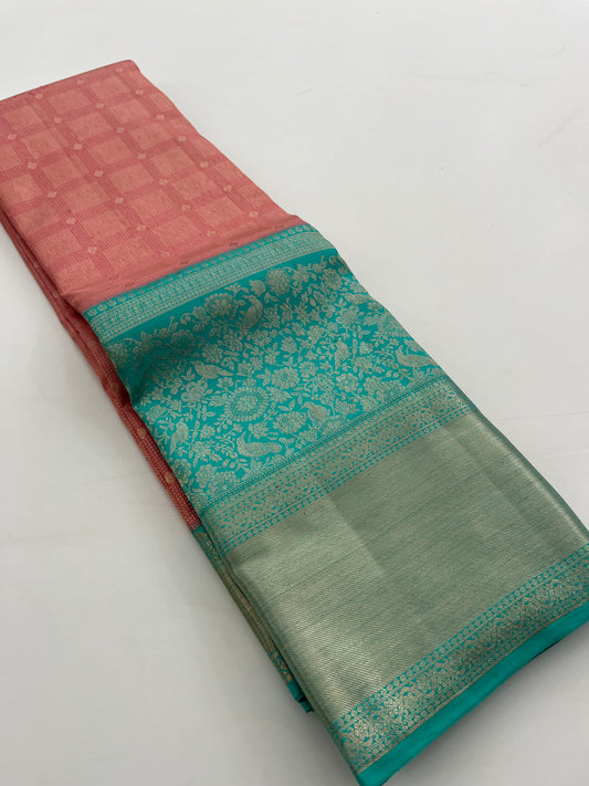 Pure Kanchipuram silk saree with silk mark certified