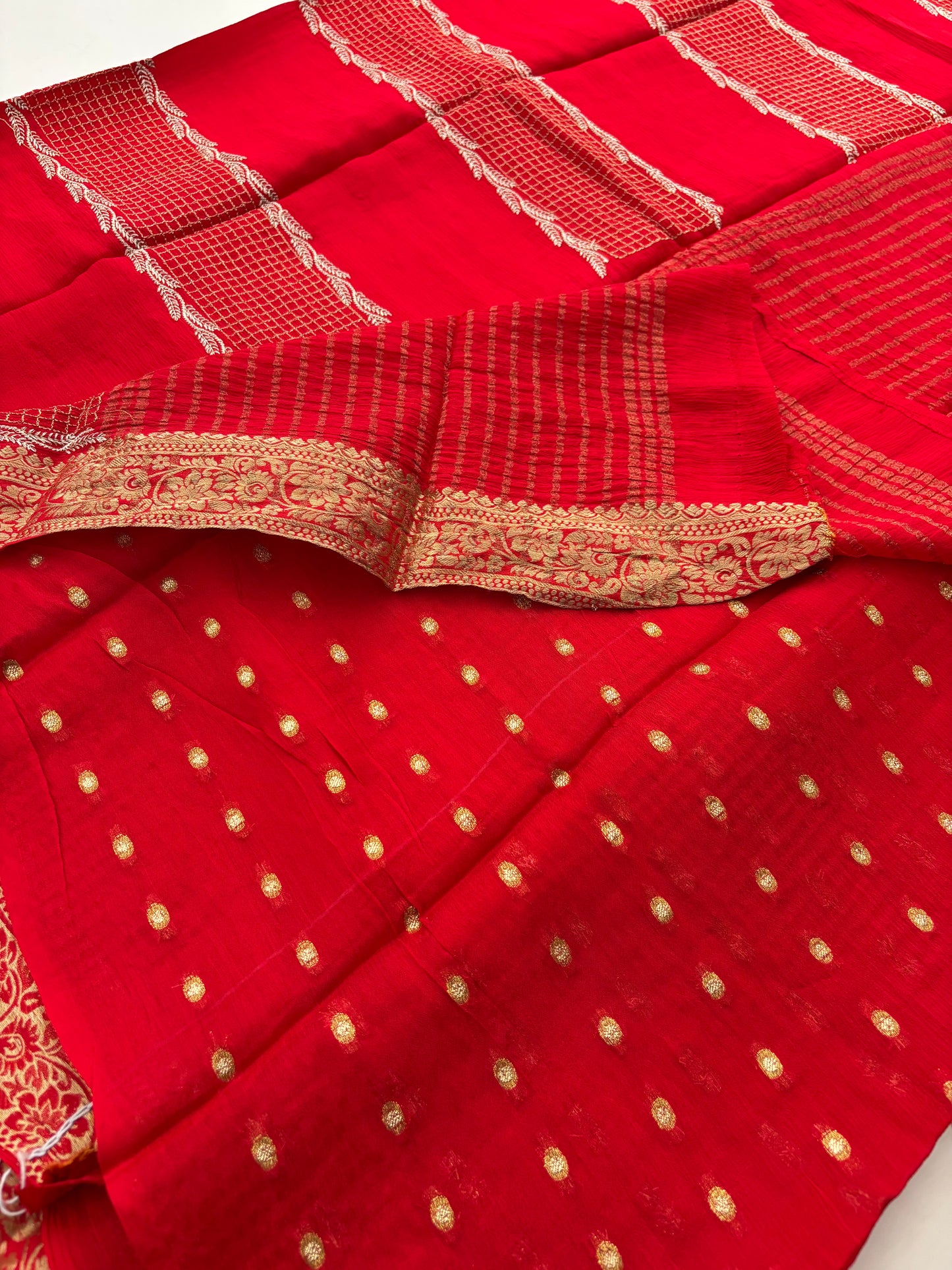 Designer soft Chinnon full embroidery