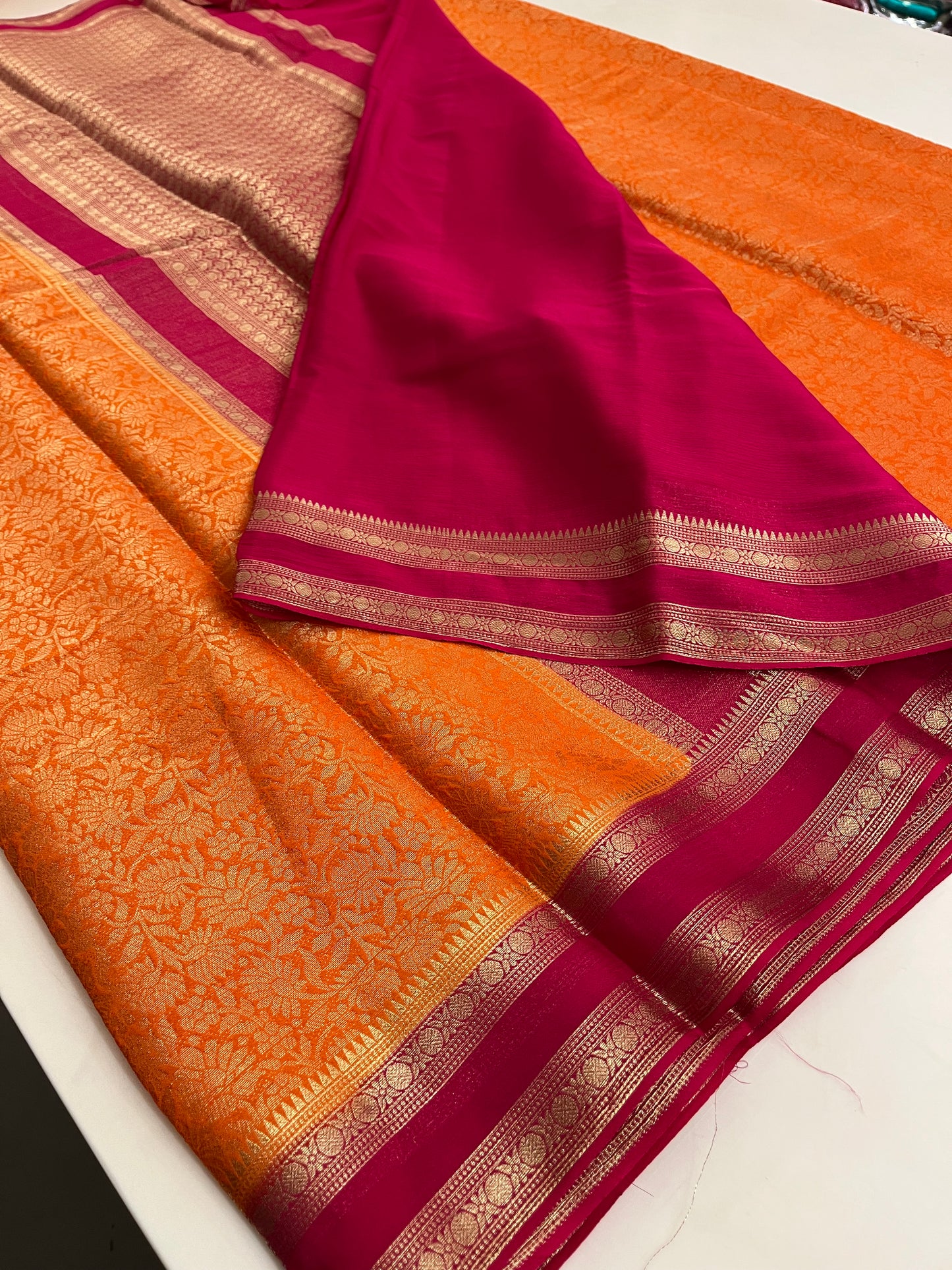 Brocade Banarasi soft silk