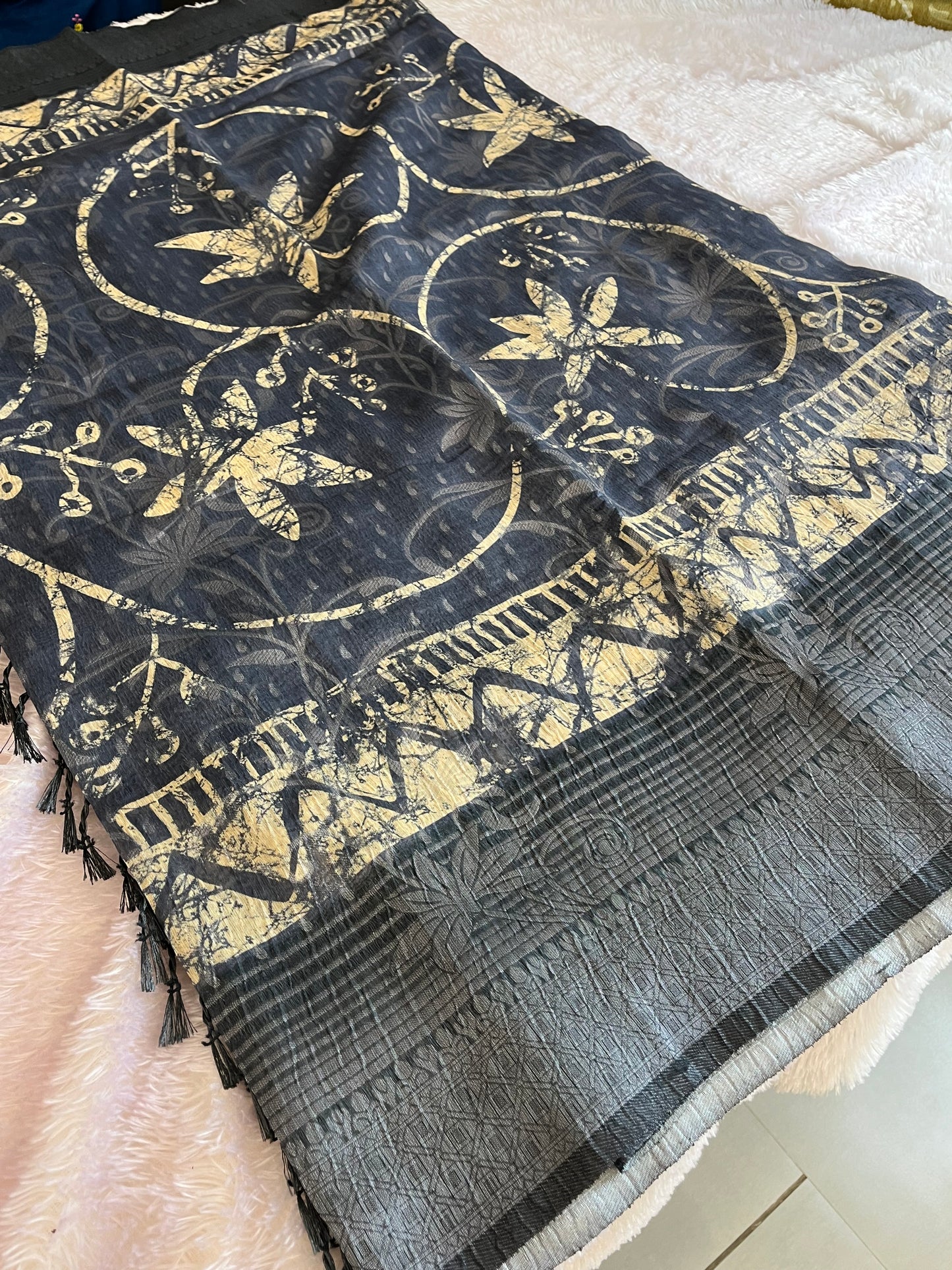 Printed Tussar Fancy
