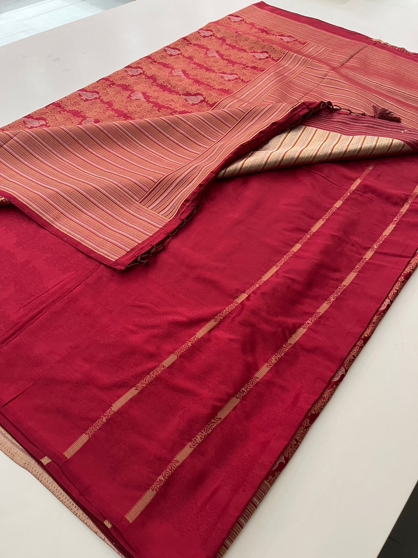 Banarasi crepe Brocade Saree