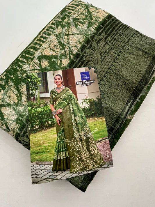 Printed Tussar Fancy