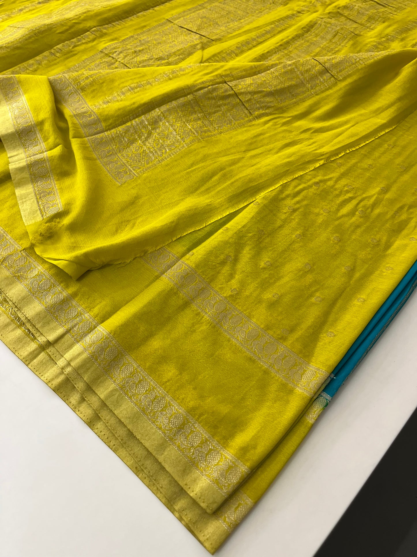 Designer crape Chinnon saree