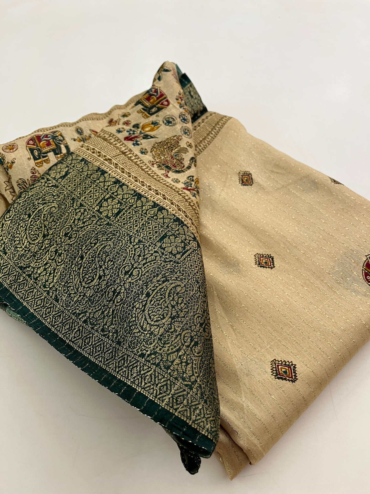 Tussar Fancy Printed