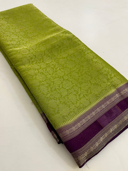Brocade Banarasi soft silk