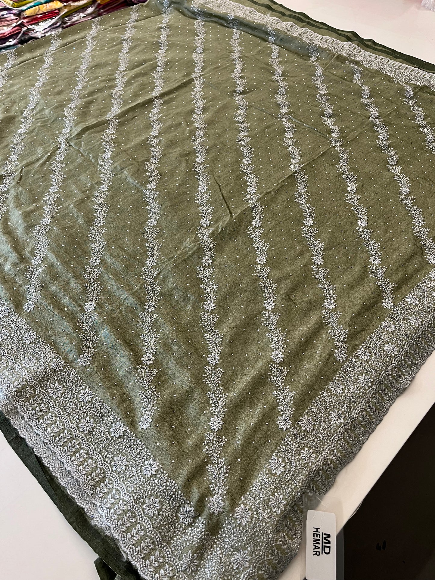 Tussar Work fancy saree-1016