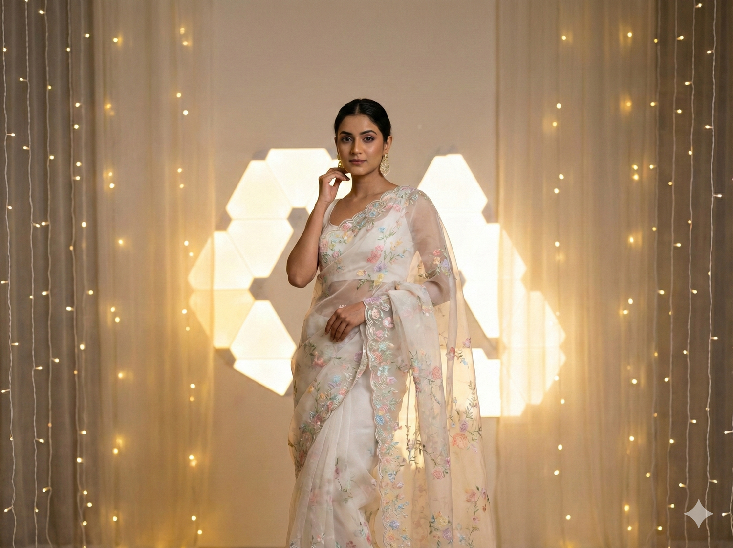 ORGANZA SAREES