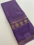 Fancy Checks Crape Silk Saree -M30