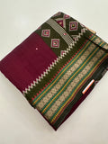 Premium Designer Chanderi Mul Fabric With Designer Border and Weaving Pallu with Tassels❤️❤️-J23