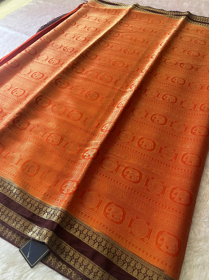 Banarasi Brocade Soft Silk