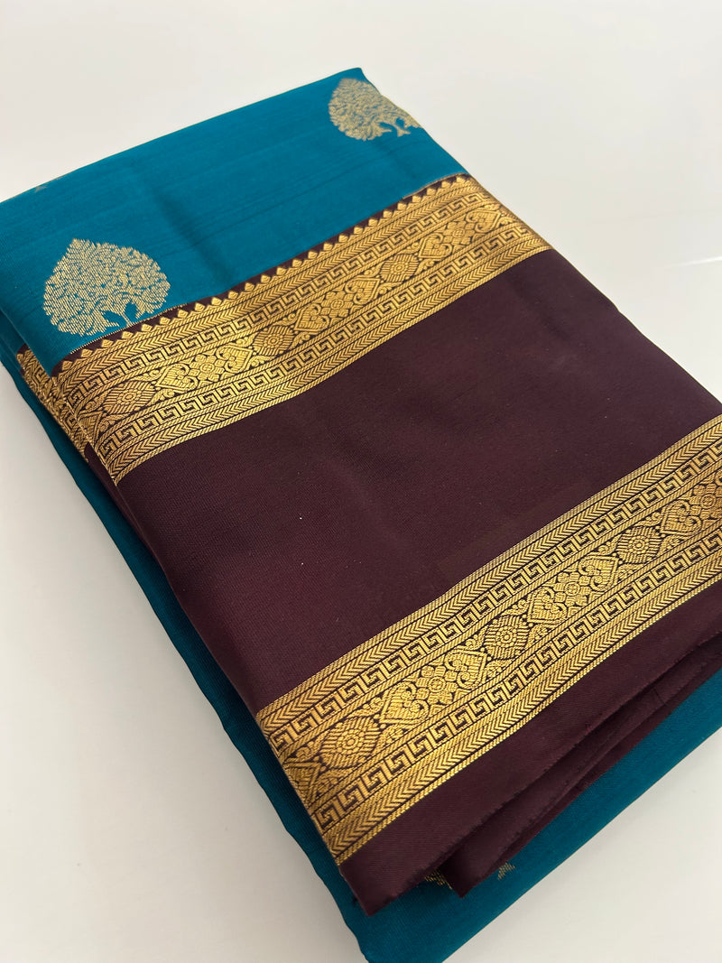 Kanchi PureMix Silk Sarees in Beautiful Color Combinations🌹-AU1