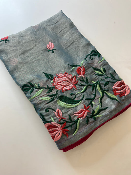 Designer Simmer Fancy Saree