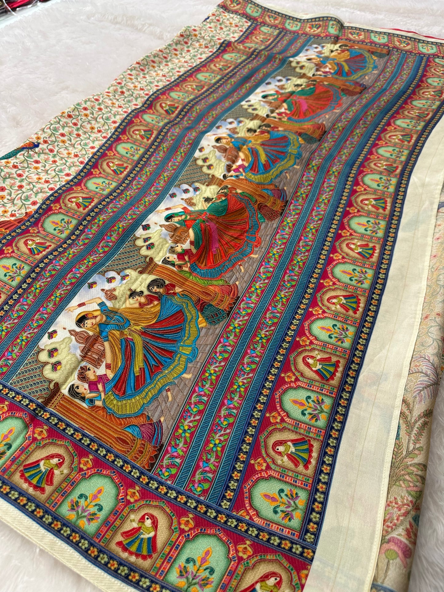 Pashmina kalamkari-M14