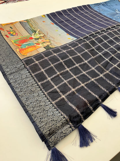 Crush Tussar  Designer