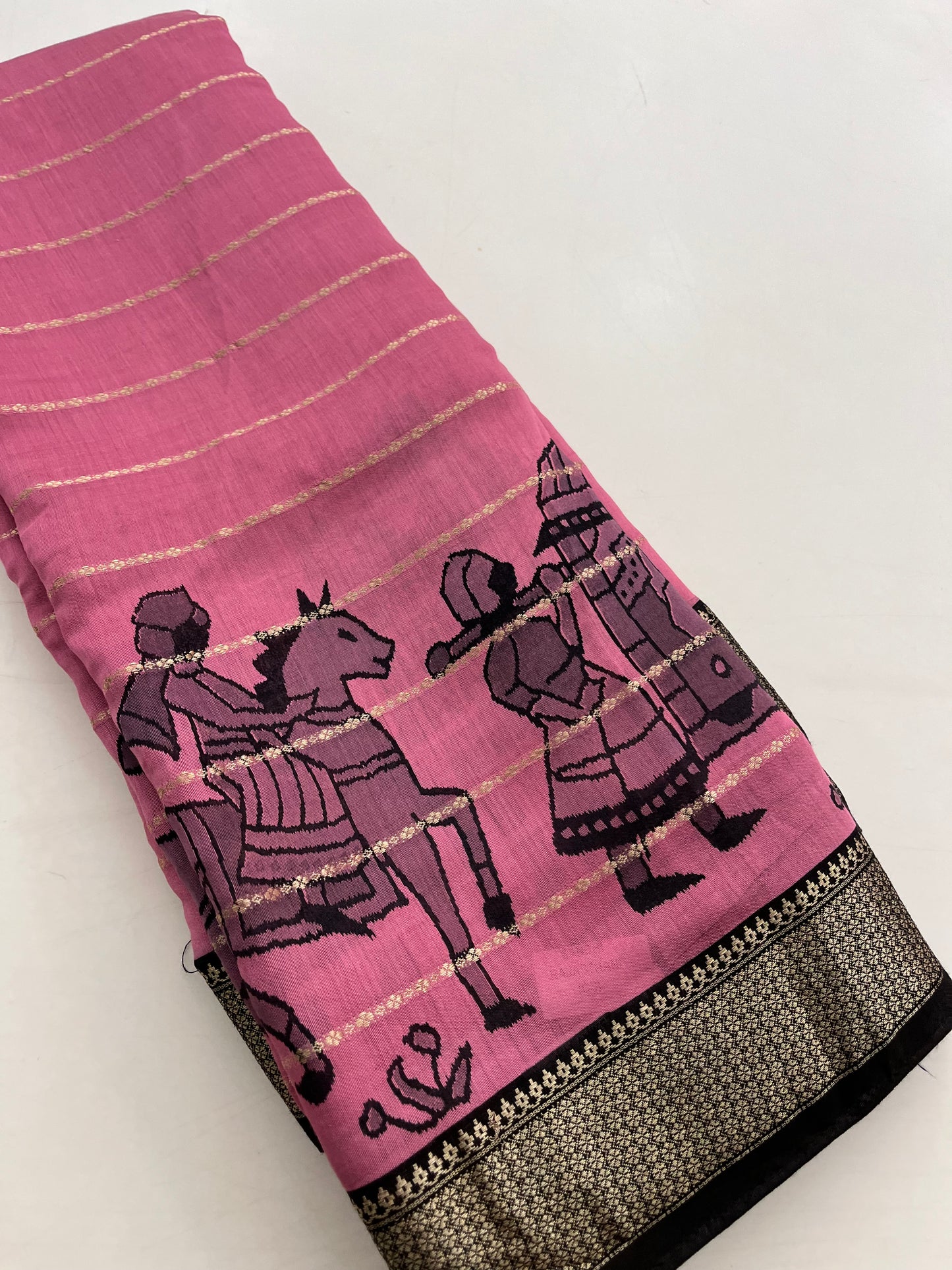 Rajasthan folk print fancy saree