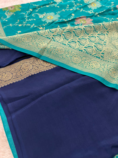 Banarasi Fancy Crape Saree -M19