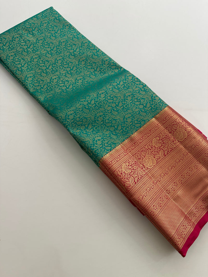 Kanchi Semi Silk Tissue Brocade-JU10