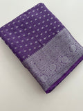 Tussar silver butties -AU3