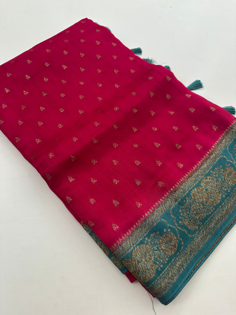 Jute Tussar Premium Contrast-J29