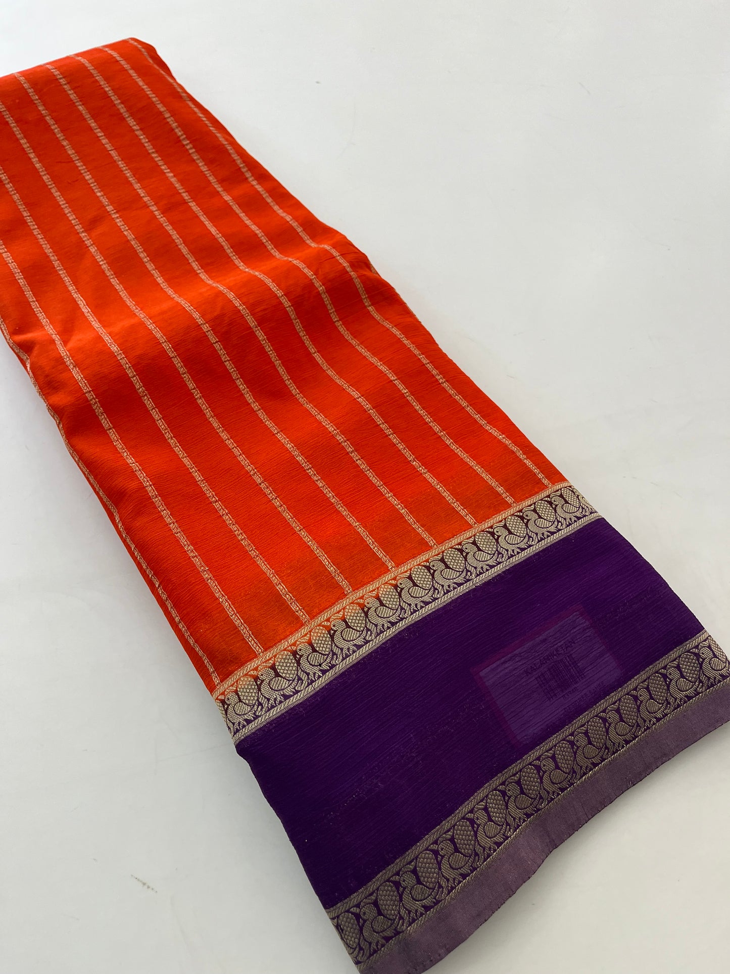 Designer crape Chinnon saree