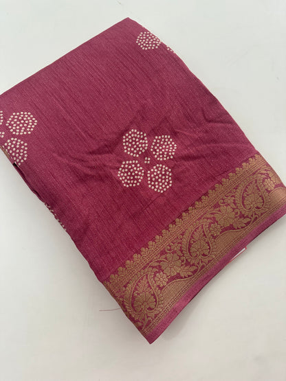 Tussar Chiffons Lines-J13