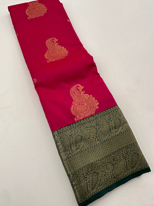 Semi Kanchi Silk Saree