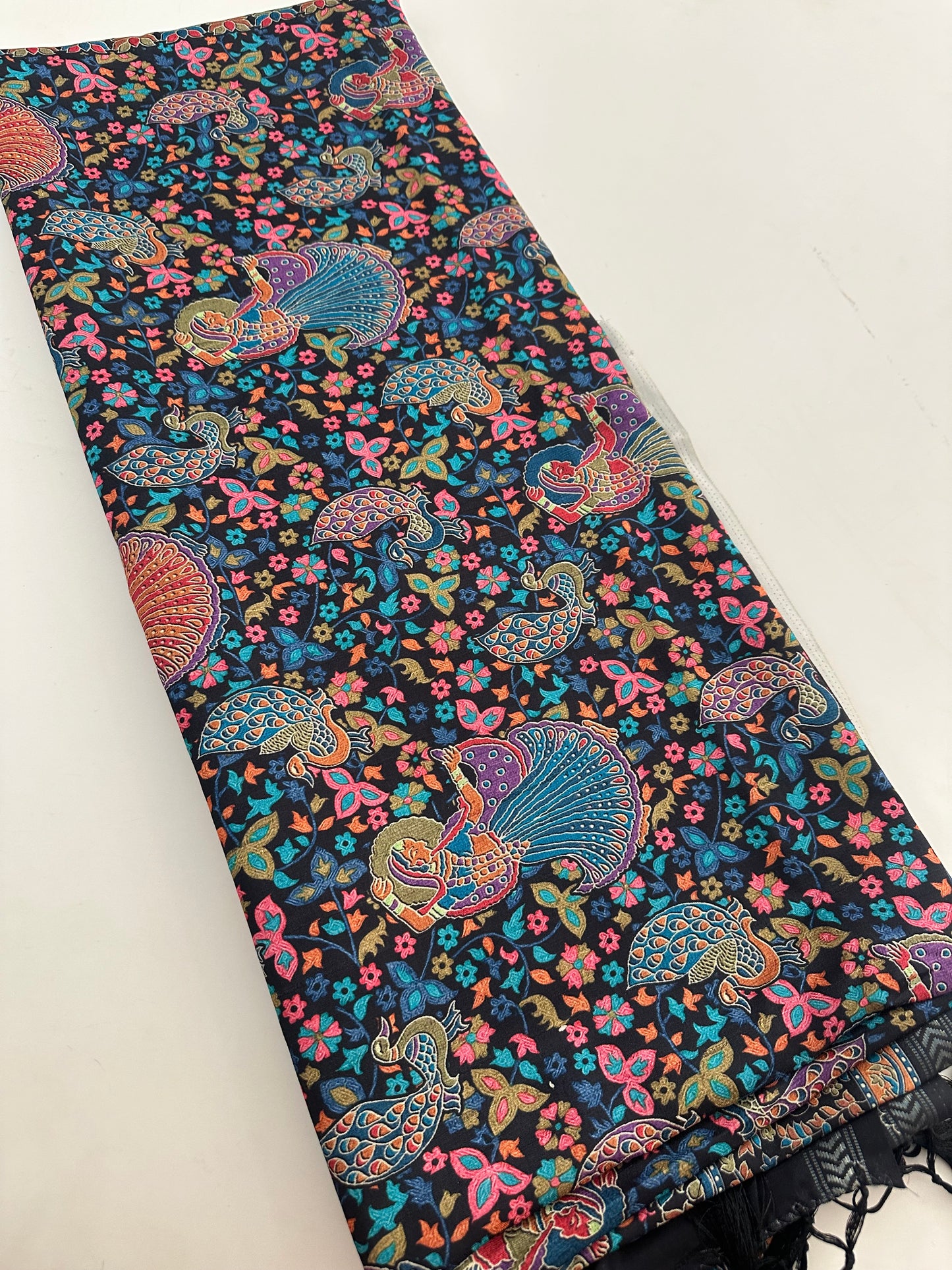 Kalamkari Tussar Printed-M26