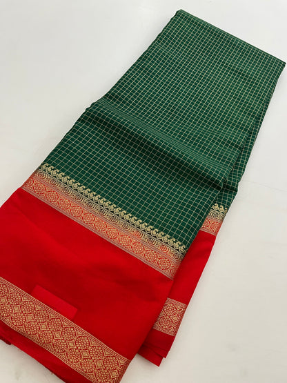 Crepe Small Checks Bentex Border