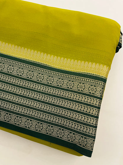 89 PREMIUM SEMI CRAPE MYSORE SILK SAREES