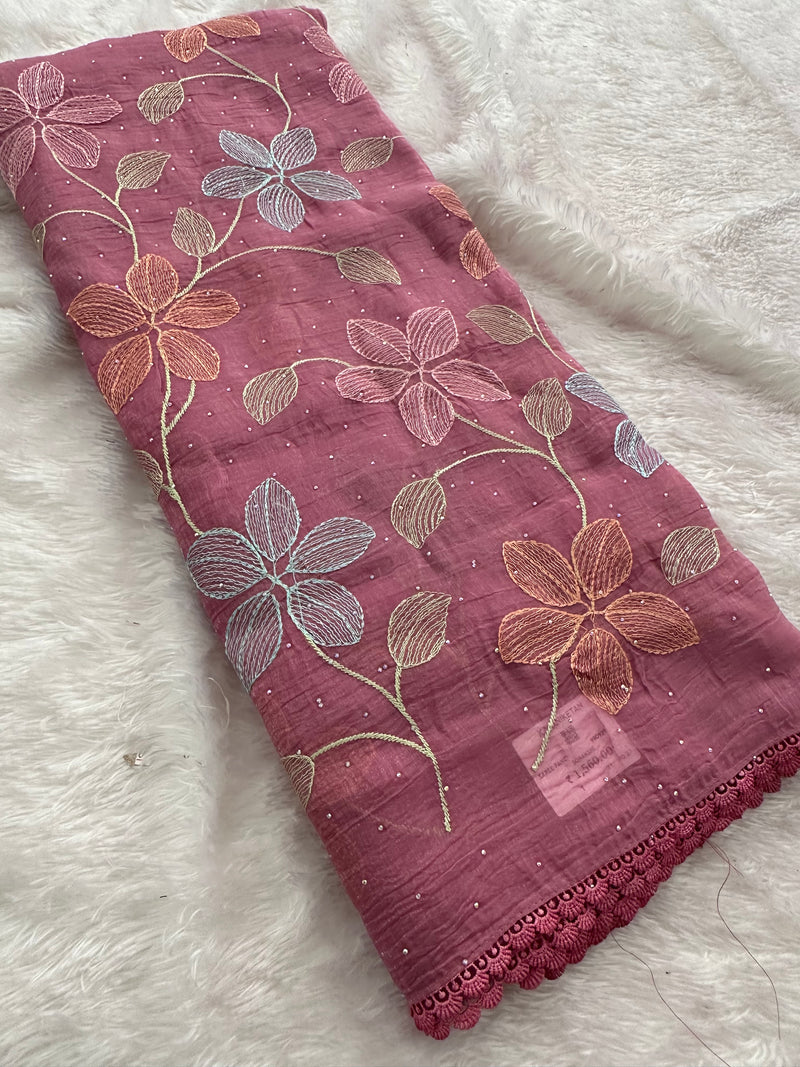 Fancy Soft Organza Embroidery-AU14