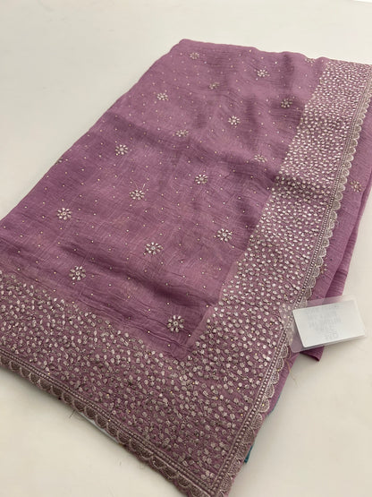 Organza Work Saree-M30