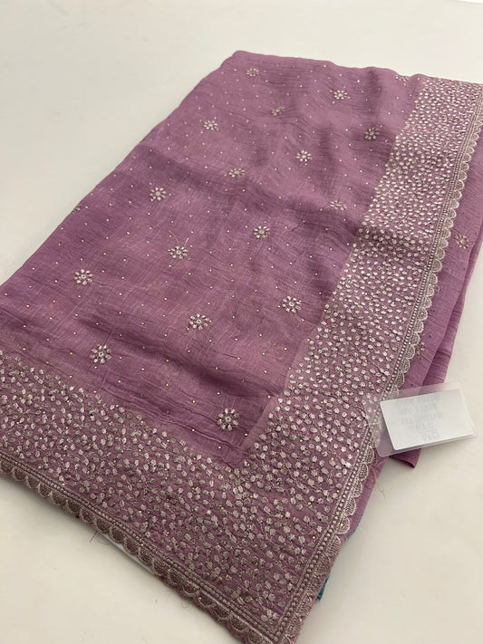 Organza Work Saree-M30